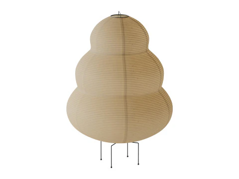 Japanese Paper Floor Lamp 3D Model