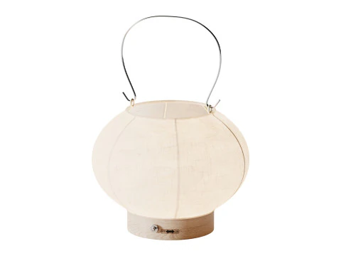 Japanese Paper Lantern Light 3D Model