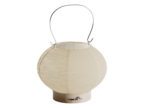 Japanese Paper Lantern Light 3D Model