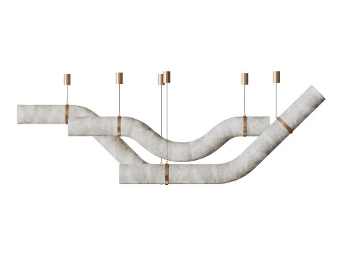 Heracleum III Suspended Suspension Light 3Dモデル