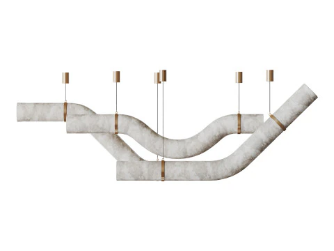 Heracleum III Suspended Suspension Light 3D Model