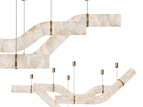 Heracleum III Suspended Suspension Light 3D Model