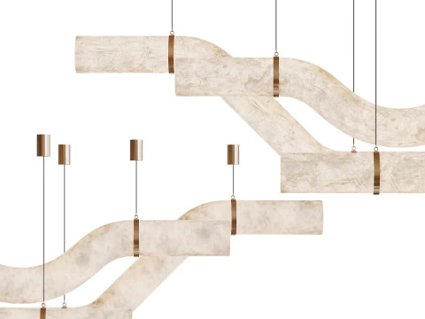 Heracleum III Suspended Suspension Light 3D Model