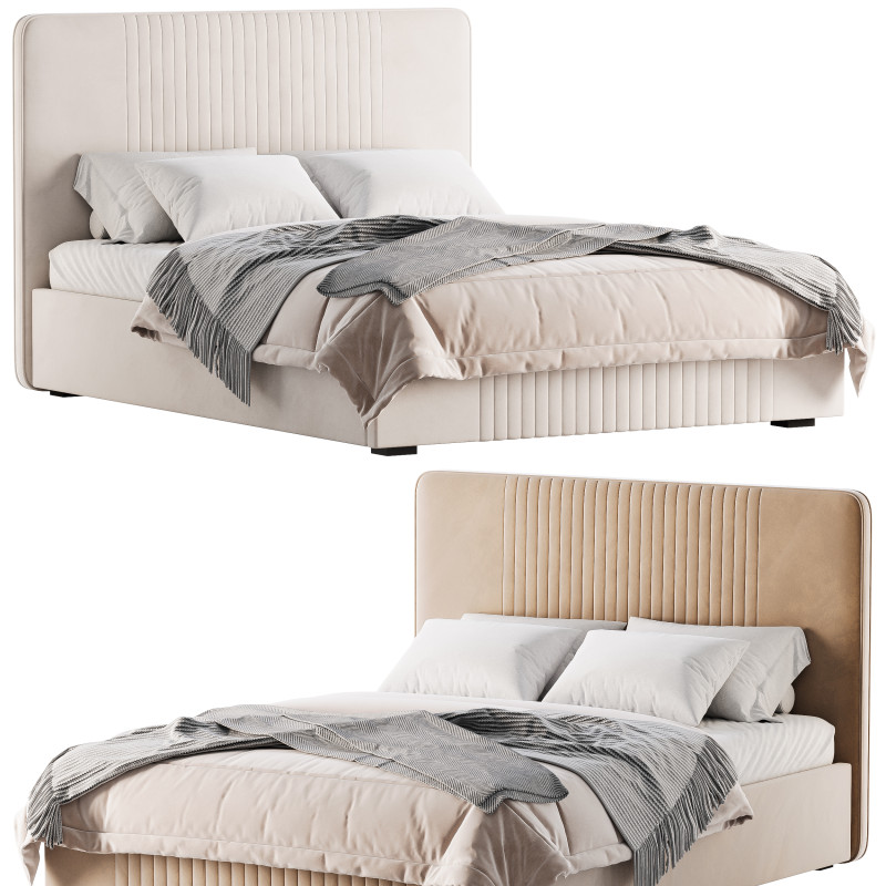 BED VERONIKA 3D Model .c4d .max .obj .3ds .fbx .stl .blend