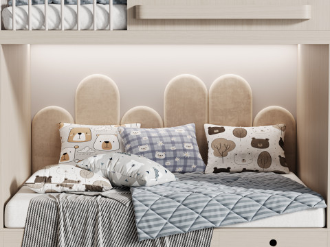Childrens bunk bed 34 3D 模型