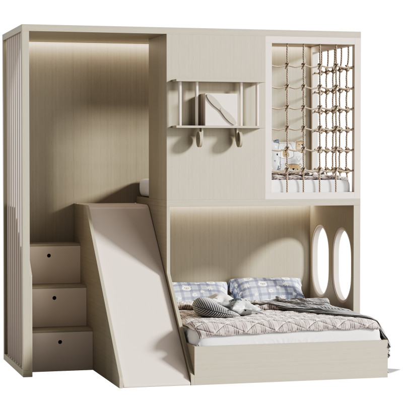 Childrens bunk bed 35 3D 模型 .c4d .max .obj .3ds .fbx .stl .blend