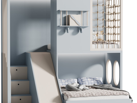 Childrens bunk bed 35 3D 模型