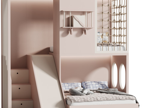 Childrens bunk bed 35 3D 模型