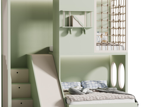 Childrens bunk bed 35 3D 模型