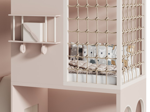 Childrens bunk bed 35 3D 模型
