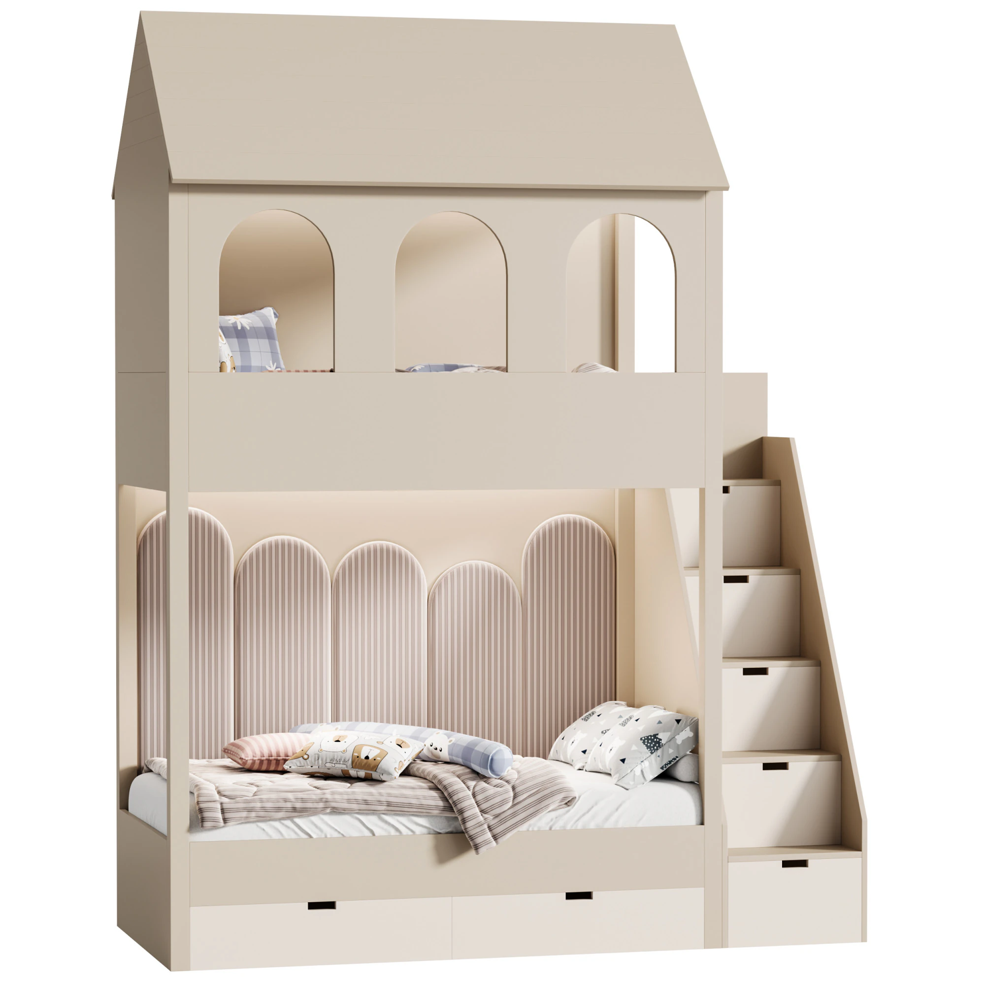 Letto a castello per bambini 37 Modello 3D .c4d .max .obj .3ds .fbx .stl .blend 