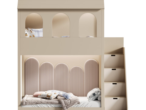 어린이용 이층침대 37 3D 모델