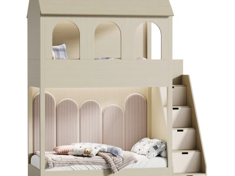 Letto a castello per bambini 37 Modello 3D