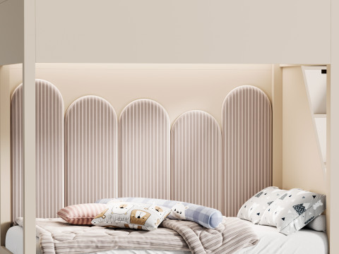 어린이용 이층침대 37 3D 모델