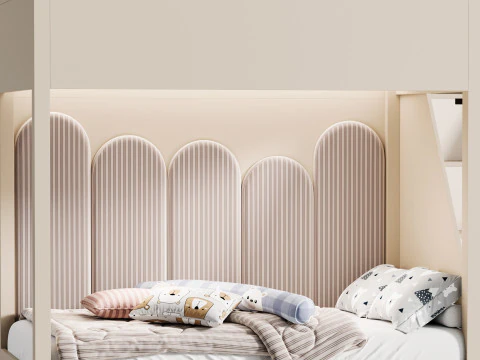 Letto a castello per bambini 37 Modello 3D