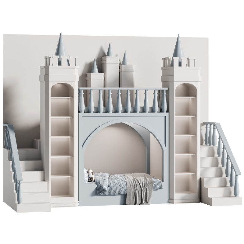 Childrens bunk bed 38 Modèle 3D .c4d .max .obj .3ds .fbx .stl .blend 
