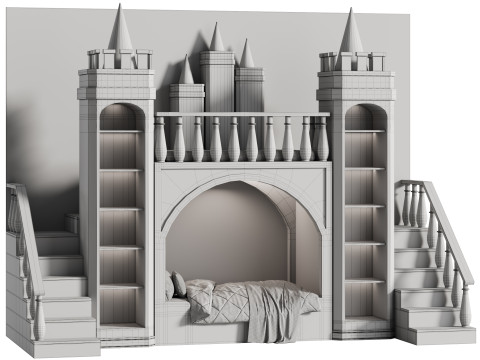 Childrens bunk bed 38 Modèle 3D