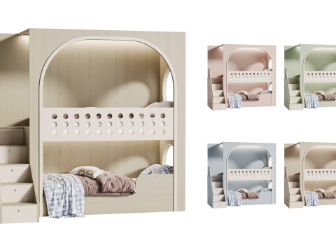 Childrens bunk bed 39 Model 3D