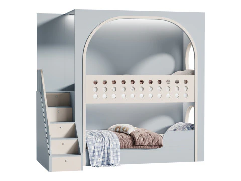 Childrens bunk bed 39 3D Model