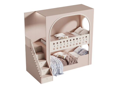 Childrens bunk bed 39 3D Model