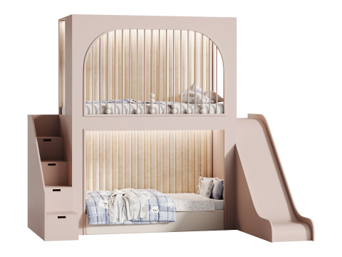 Childrens bunk bed 43 Model 3D
