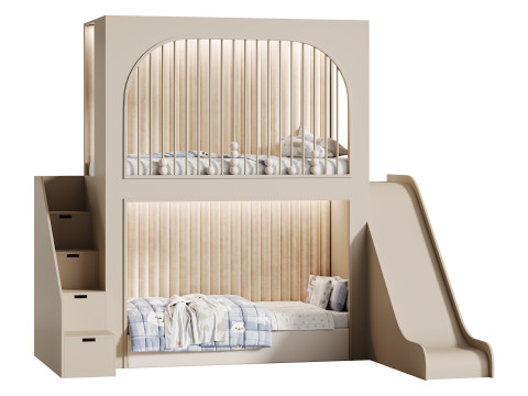 Childrens bunk bed 43 Model 3D