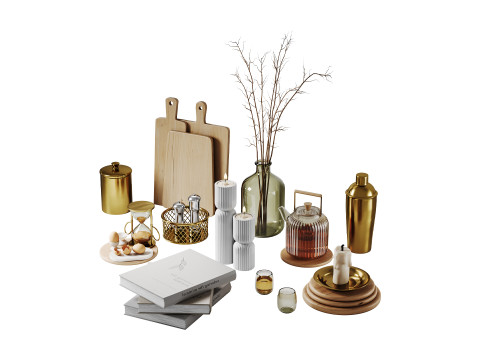 Decorative Set 03 3D Model