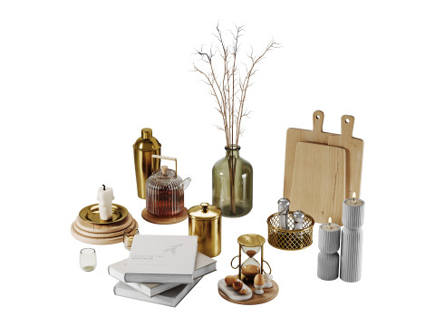 Decorative Set 03 Model 3D