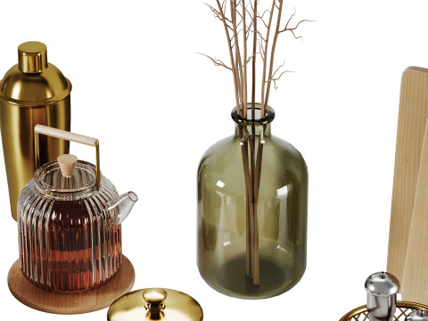 Decorative Set 03 Model 3D