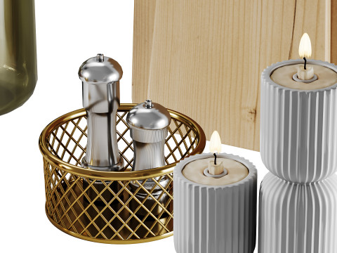 Decorative Set 03 Model 3D