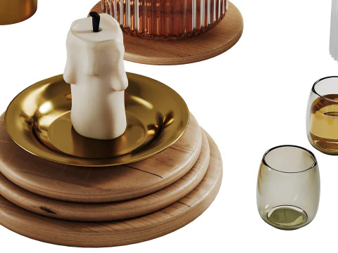 Set decorativo 03 Modello 3D