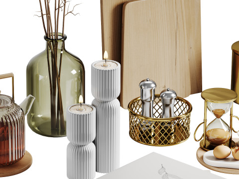 Decorative Set 03 Model 3D