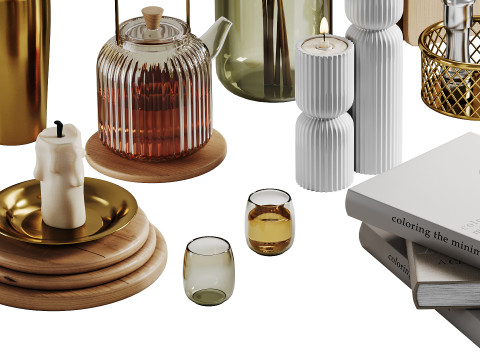 Decorative Set 03 Model 3D