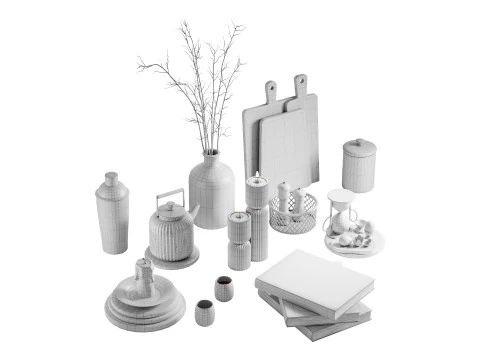 Set decorativo 03 Modello 3D