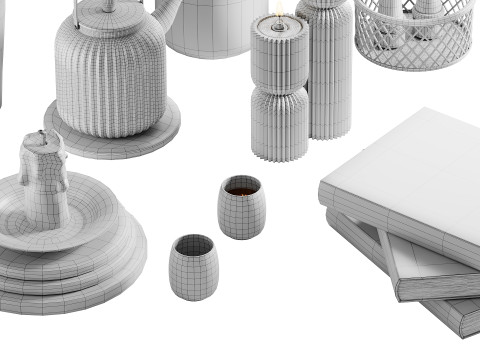 Decorative Set 03 Model 3D