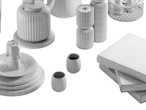Set decorativo 03 Modello 3D