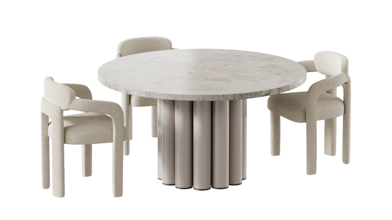 Dining table AMBON Model 3D .c4d .max .obj .3ds .fbx .stl .blend