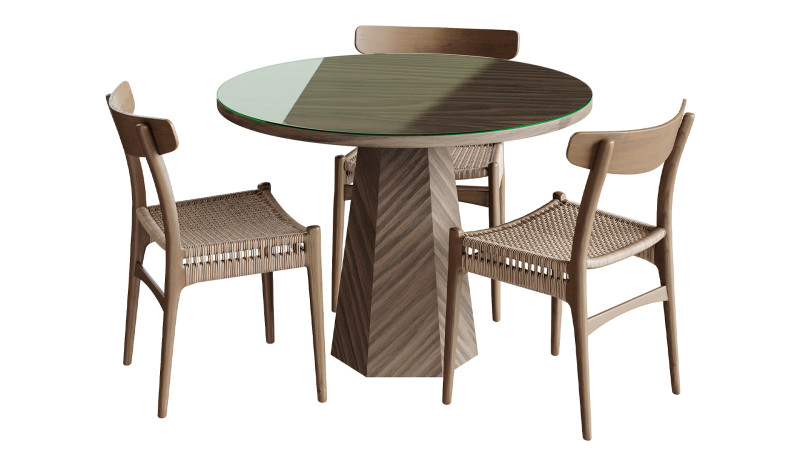 Dining table BENDIGO Model 3D .c4d .max .obj .3ds .fbx .stl .blend
