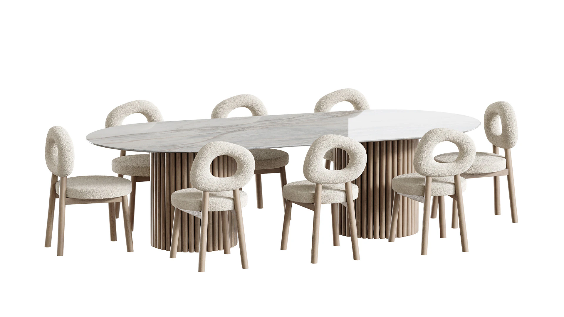 Tavolo da pranzo BREMA Modello 3D .c4d .max .obj .3ds .fbx .stl .blend 