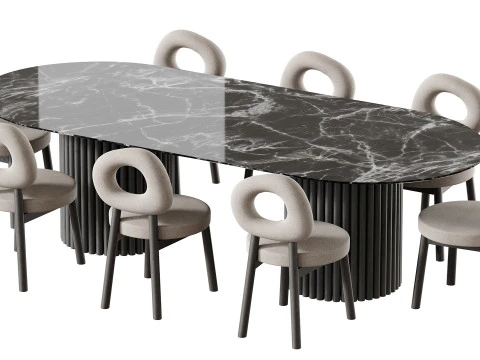 Tavolo da pranzo BREMA Modello 3D