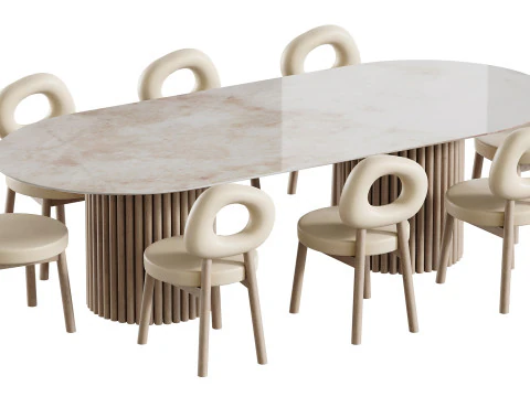 Tavolo da pranzo BREMA Modello 3D