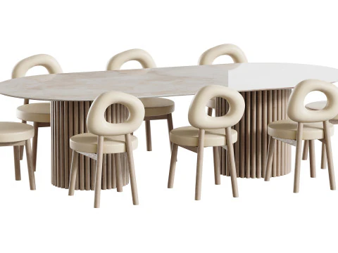 Tavolo da pranzo BREMA Modello 3D