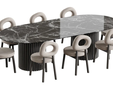 Tavolo da pranzo BREMA Modello 3D