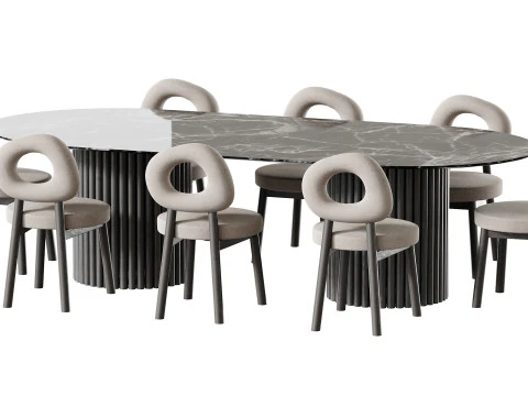 Tavolo da pranzo BREMA Modello 3D