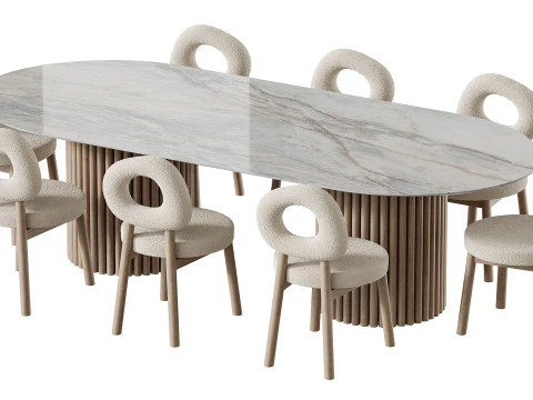 Tavolo da pranzo BREMA Modello 3D