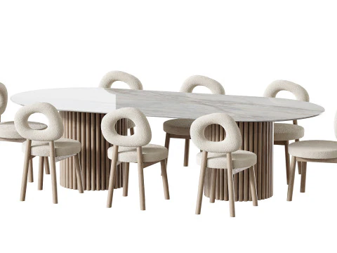 Tavolo da pranzo BREMA Modello 3D