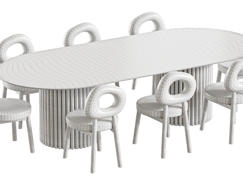 Dining table BREMEN Model 3D