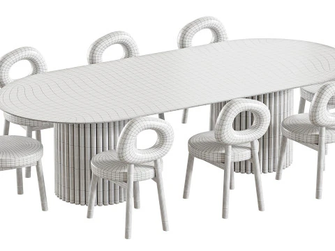 Tavolo da pranzo BREMA Modello 3D