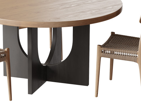 Dining table DANLI Model 3D