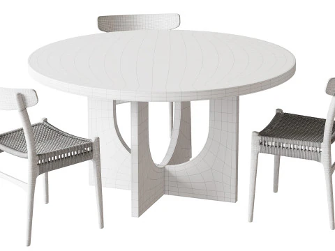 Mesa de comedor DANLI Modelo 3D